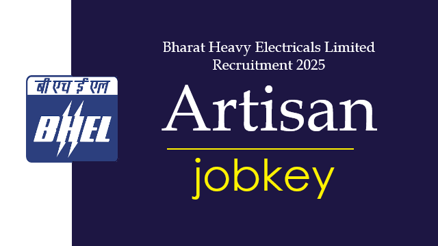 BHEL Artisan Online Form 2025-jobkey